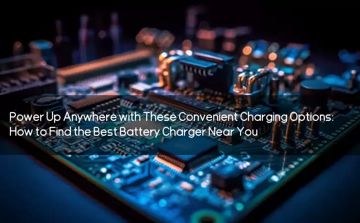 Power Up Anywhere with These Convenient Charging Options: How to Find the Best Battery Charger Near You