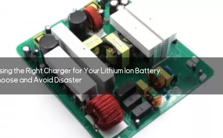 The Importance of Using the Right Charger for Your Lithium Ion Battery: Tips on How to Choose and Avoid Disaster