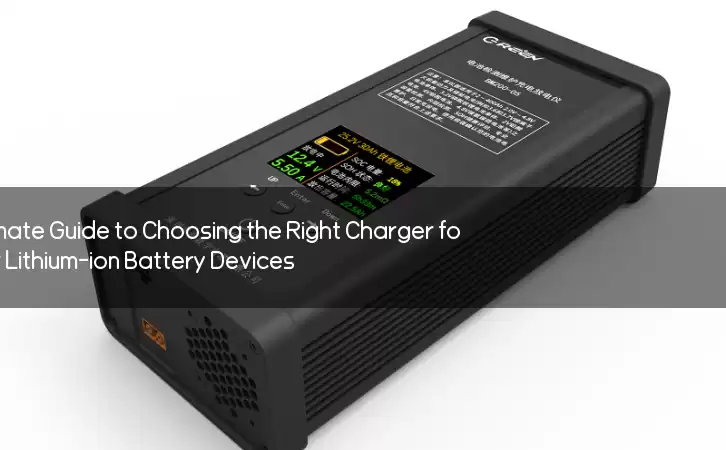 The Ultimate Guide to Choosing the Right Charger for Your Lithium-ion Battery Devices