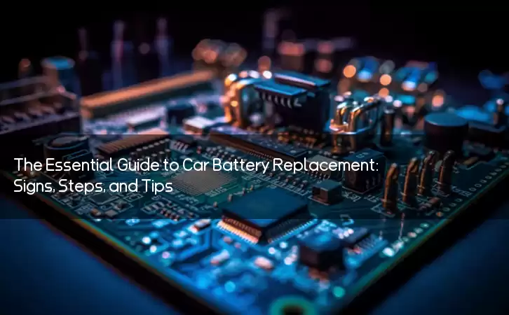 The Essential Guide to Car Battery Replacement: Signs, Steps, and Tips