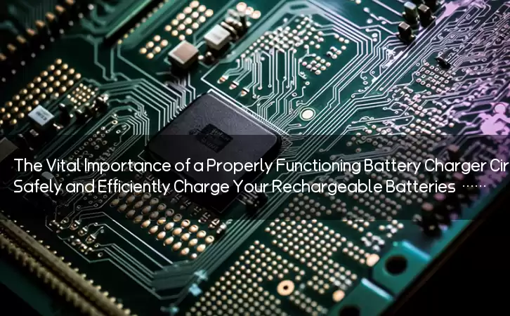 The Vital Importance of a Properly Functioning Battery Charger Circuit: Safely and Efficiently Charge Your Rechargeable Batteries with the Right Device