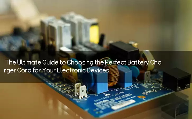The Ultimate Guide to Choosing the Perfect Battery Charger Cord for Your Electronic Devices