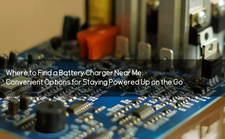 Where to Find a Battery Charger Near Me: Convenient Options for Staying Powered Up on the Go