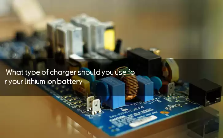 What type of charger should you use for your lithium ion battery?