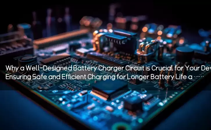 Why a Well-Designed Battery Charger Circuit is Crucial for Your Devices: Ensuring Safe and Efficient Charging for Longer Battery Life and Better Performance