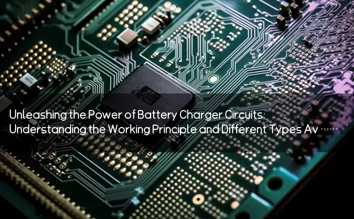 Unleashing the Power of Battery Charger Circuits: Understanding the Working Principle and Different Types Available in the Market